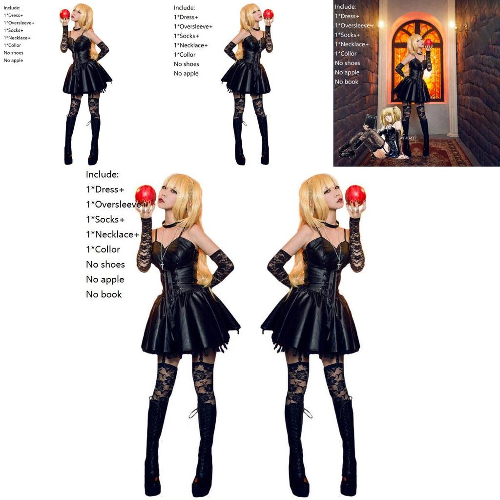 Atemberaubendes Death Note Misa Amane Imitationskleid für Frauen Cosplay Halloween-Outfit