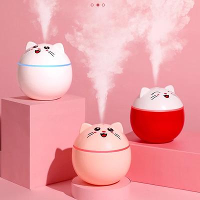 Mini Ultrasonic Air Humidifier Household Moisturizing Spray Student Dormitory Car Humidification 300ml With Led Night Light