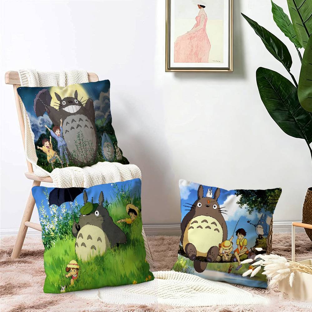 Classic T-Totoro Cartoon Cute pillow cover sofa cushion cover home room decoration children gift