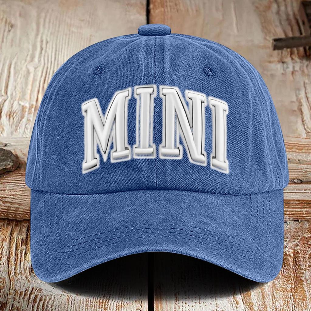 Washed Cotton Printed Hat For Vintage Baseball Cap And Soft Top Hat