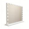 Fashion White LED Makeup Mirror 3-Color Stepless Dimming Large Vanity Mirror with Light for Home Dorm Bedroom