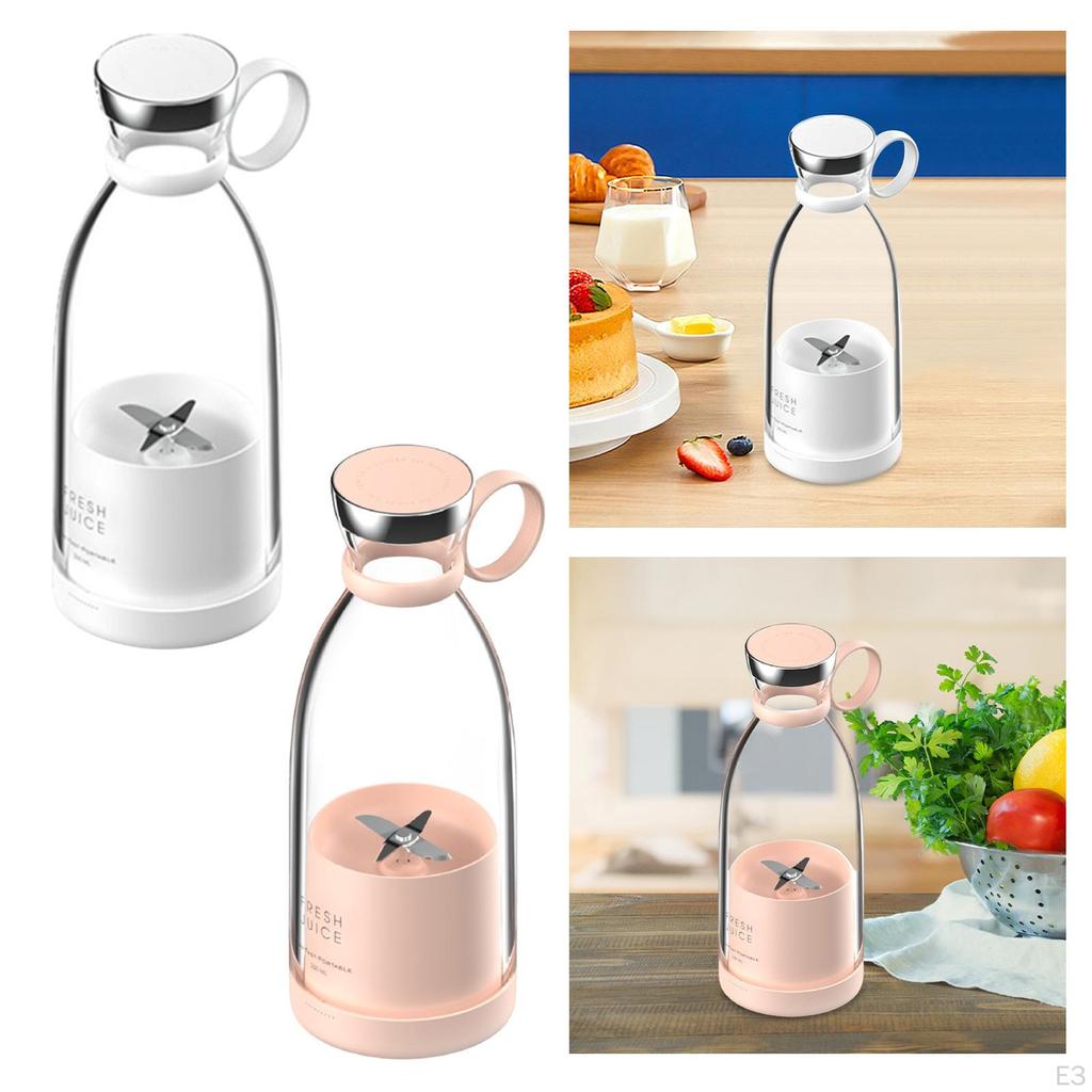 Electric Juicer Cup 380ml Fruit Portable Small Juice Maker Mini Blender for Travel