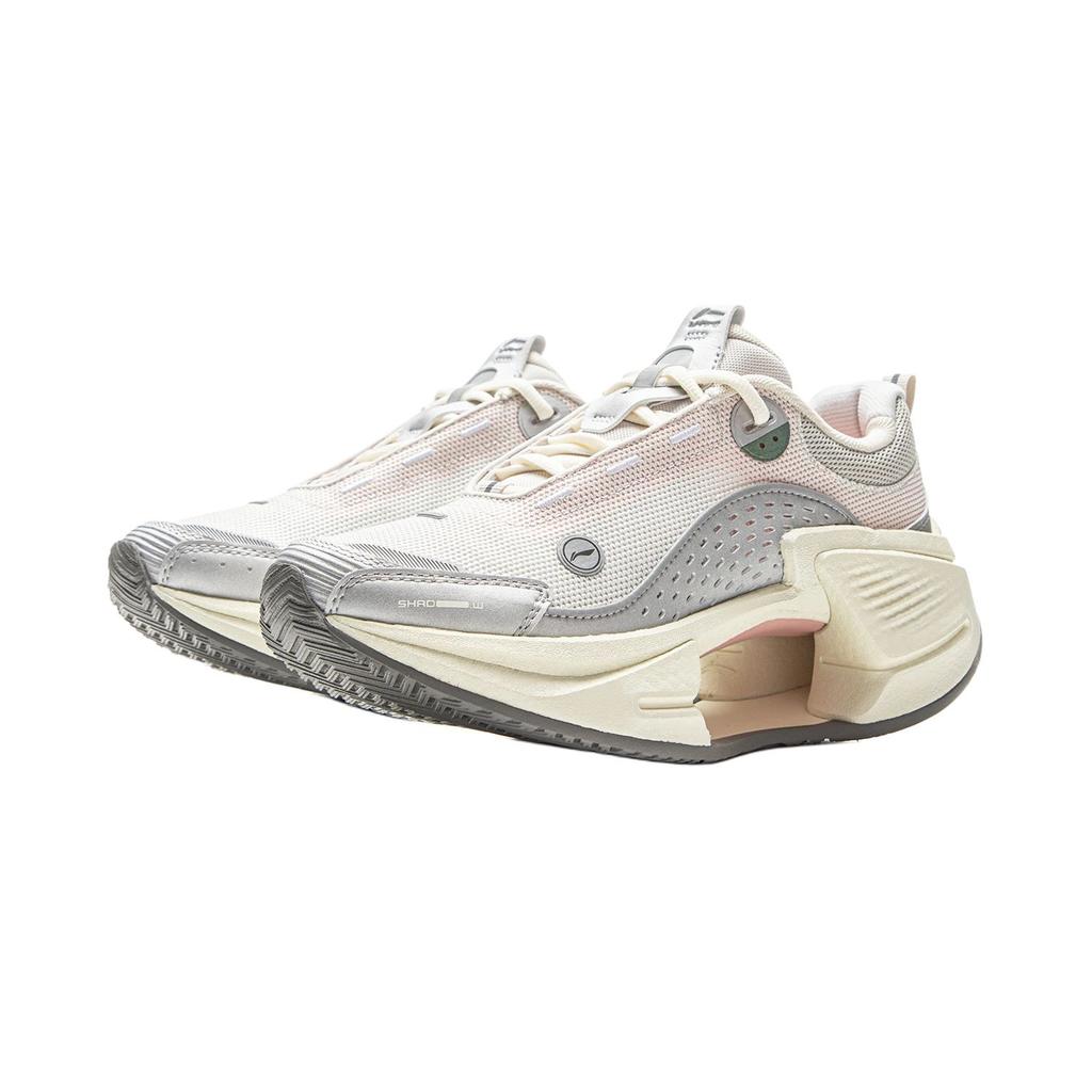 Li Ning Lightweight Trendy Running Shoes With Reflective Rebound Technology Women sneaker Antarctic-Gray Silver AZGV228-1