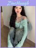 T Shirt Women Spring Oversize V Neck Blouse With Embroidery For Casual Wear