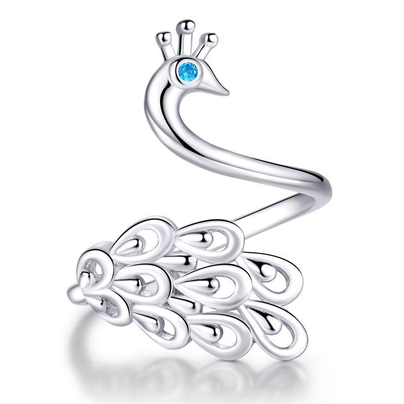 WOSTU 925 Silver European Simple CZ Ear Buckles Heart Hoop Earrings for Women Wedding Gift Minimalism Jewelry E737