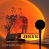 Sunset Lamp USB Atmosphere Light: Perfect for Desktop, Live Streaming, or Bedside Use.