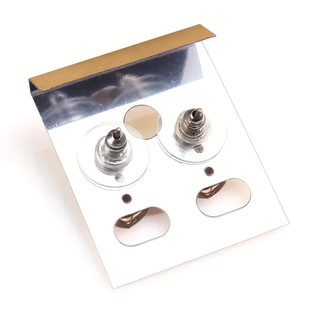 100Pcs Fashion Jewelry Earring Cards Plastic Earring Stud Organizer Holder Hanging Display Card Studs Holder 30*37mm