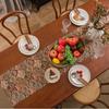 Flower Pattern Tablecloth Vintage Table Cover High-end Jacquard Table Runner  Dinner Party