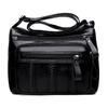 Geantă de umăr pentru femei din piele PU capacitate mare Geantă crossbody la modă și simplă cu fermoare multiple Geantă pentru mamici de exterior geantă mică ușoară