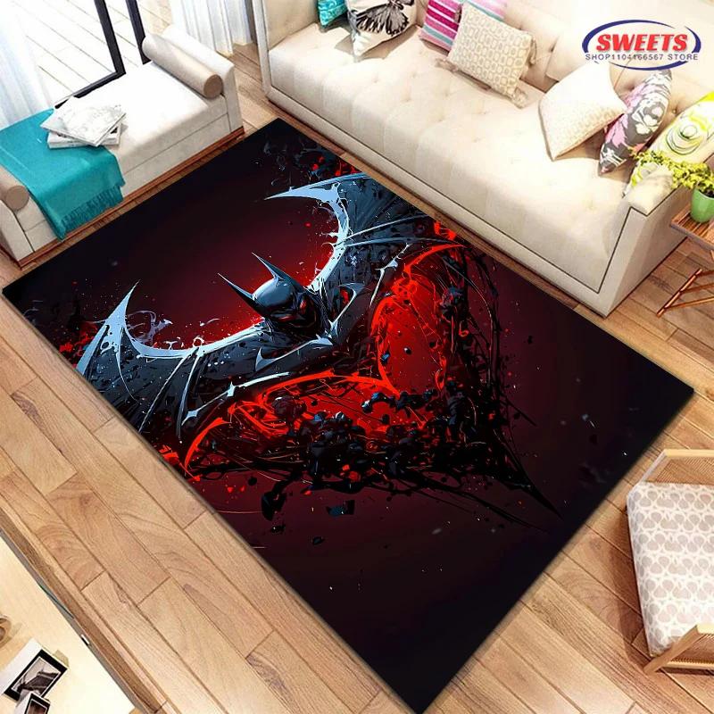 Nový koberec do DC Batman oblasti, volba do obývacího pokoje, ložnice, k pohovce, do kancelářské zóny, dětského pokoje, protiskluzová, pratelná v pračce podložka, dárek
