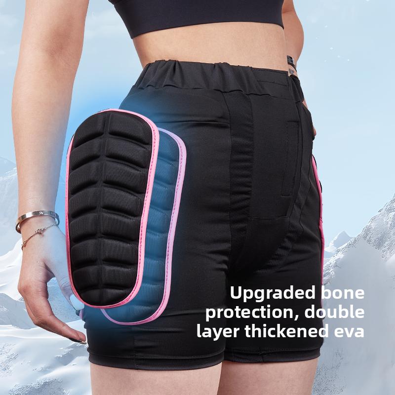 Women's Padded Bike Sport Shorts Cycling Shorts with Impact Protection Hip Padded Ski Protector Skating Protective Gear