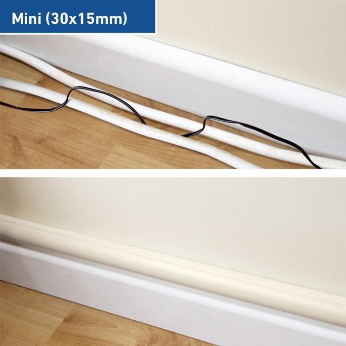 D-line kits de goulottes et raccords| 3015kit003 | cachez et protégez les câbles facilement | goulotte décorative | crème