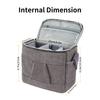 FOSOTO Shoulder Camera Bag Digital Mirrorless Single Lens Camera Case Lesbian Storage Retro Style Large Capacity Compatible with Canon SX70 SX420