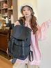 2025 Autumn Korean Style Solid Color Backpack for Students and Office Workers - Trendy and Versatile.