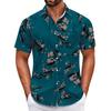 Hawaiian Retro Style Loose Beach Shirt Seaside Vacation All-match Floral Shirt Men's Short Sleeves