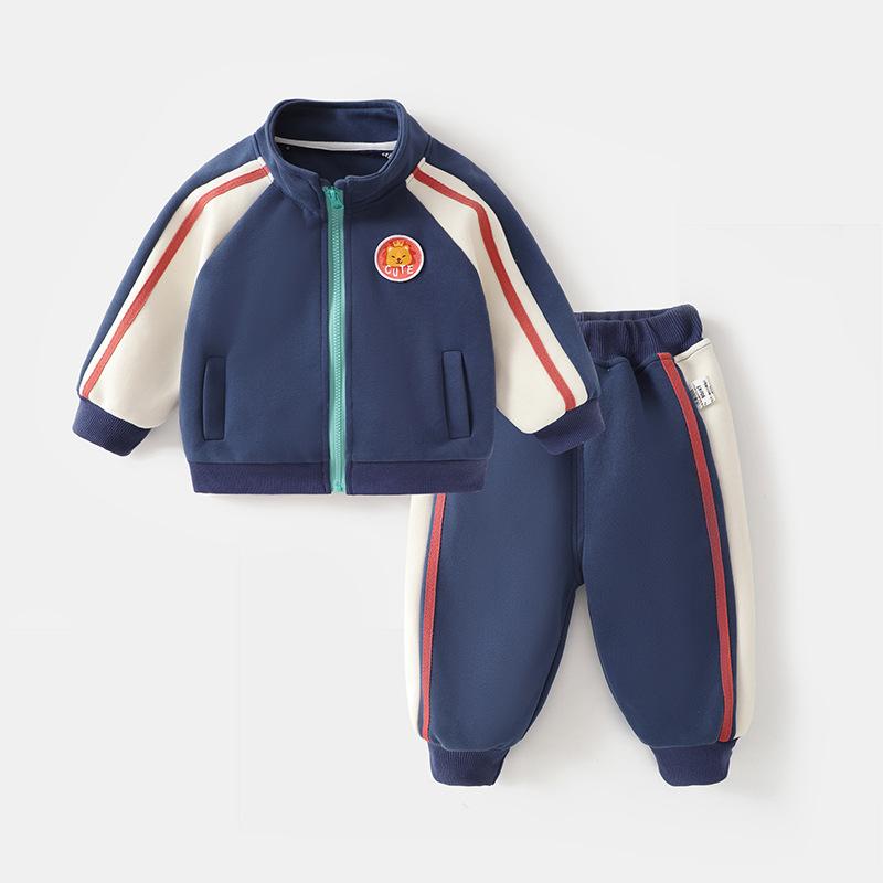 Sportpak voor jongens herfst babykleding kindersportkledingpak nieuw meisjesbaby lente en herfst jas herfst