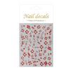 3D Magic Mirror Flower Nail Stickers with Adhesive - Japanese-Style Hot Stamping Design
