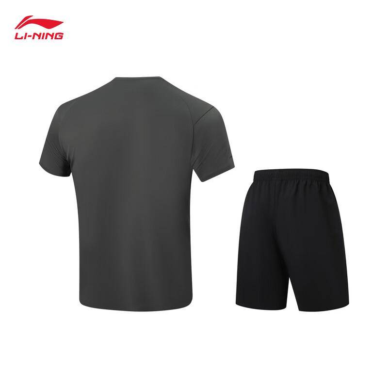 Li-Ning Men's 2026 Summer Short Sleeve & Shorts Sportswear Set AWBW087