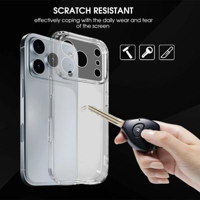 TPU Transparent Phone Case Shockproof Clear Phone Cover Shell Bumper Protector Anti-fall for iPhone 17/Air/17 ProMax