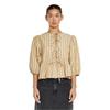 Glamorous Womens/Ladies Striped Front Tie Puff Sleeve Top