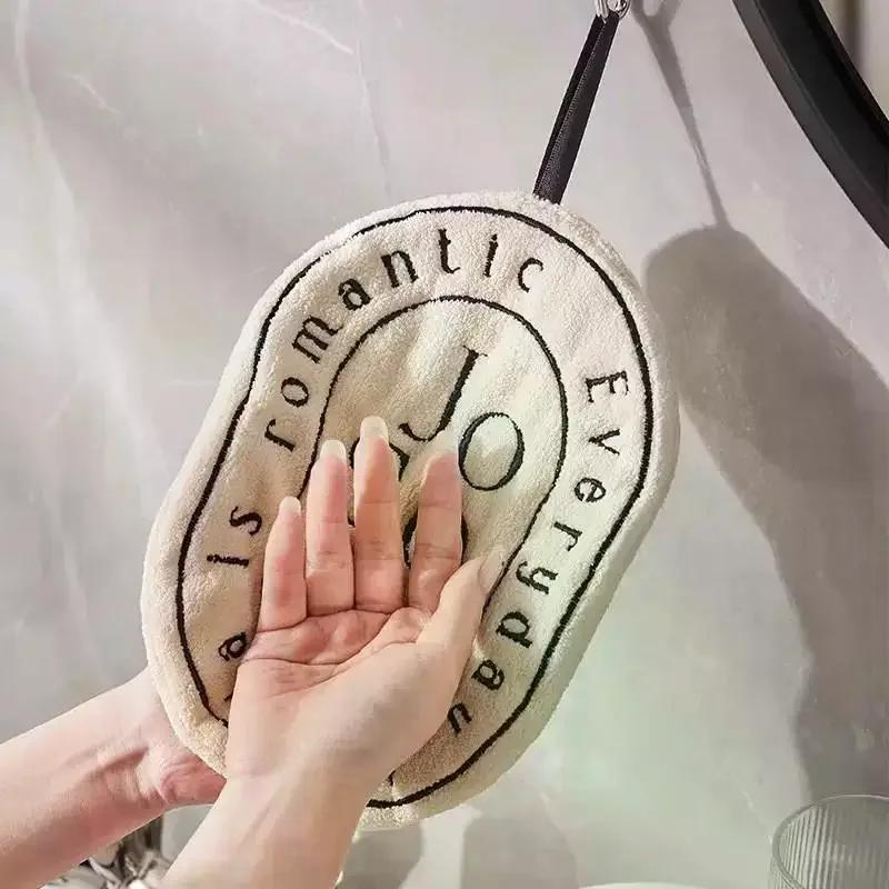 Double-Layer Cartoon Bottle Hand Towel, Thickened Quick Drying, Hanging Design, Kitchen Towel, Cleaning Rag, Bathroom, Home Use