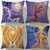 Classic Artist Alex Grey Cushion Cover Soft & Easy-Wash Pillow Case – Versatile for Couch, Bed, Travel and Office