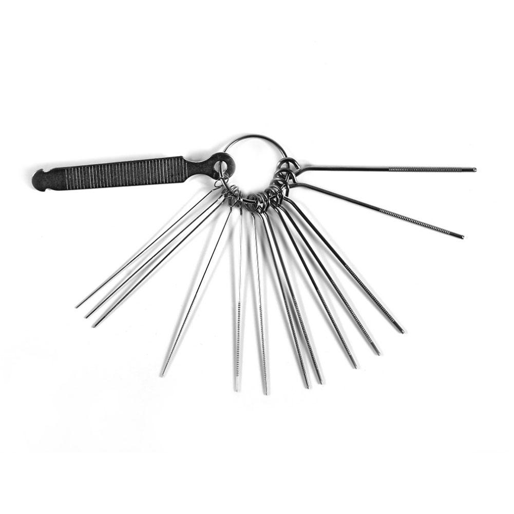 Portable DIY Guitar Repair Tools Guitar Nut Slotting File Saw Rods Slot Filing Set Luthier Replacement Accessory