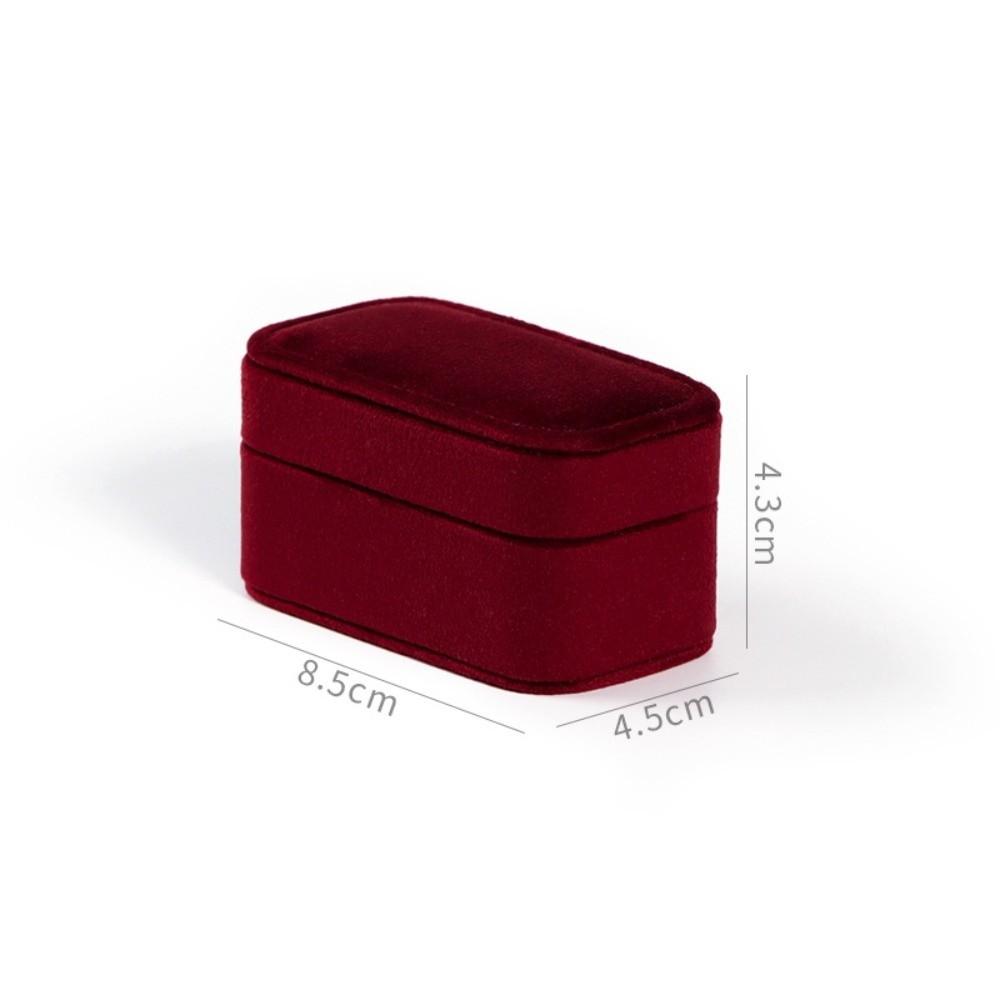 Velvet Jewelry Box Elegant Jewel Case Portable Organizer Case