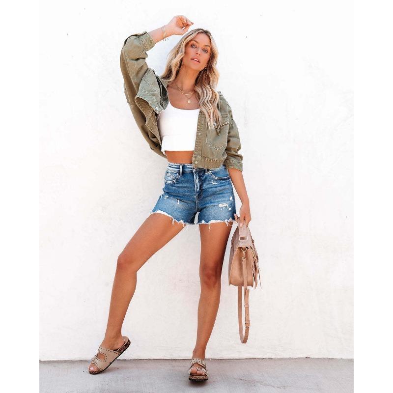 VEZFAA Damenmode, lässig, einfarbig, bedruckt, Herbst-Winter, langärmelig, mit Kapuze, Jacken und Mäntel