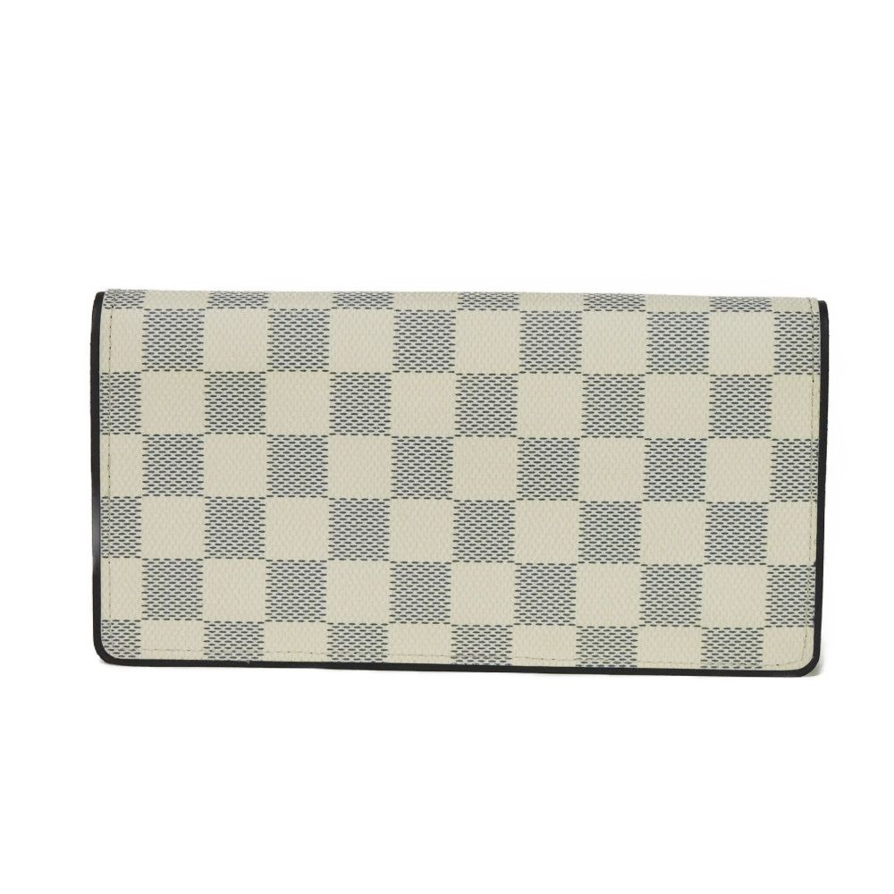 Used 12564 Portefeiulle Braza N63506 7940 New Logo White Navy Bifold Damier Coast Blue Marine Men's from Japan AUTHENTIC