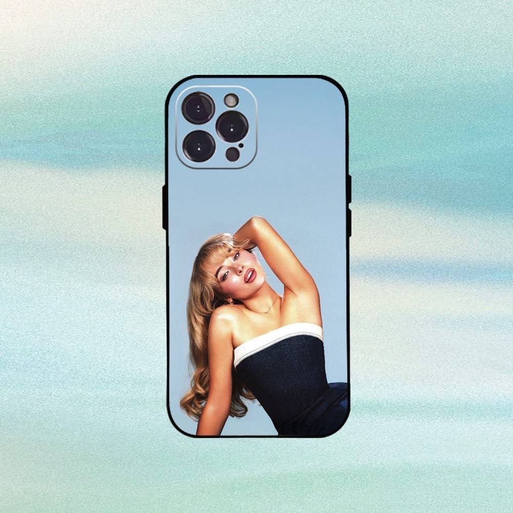 

Singer S-Sabrina Carpenter Phone Case For iPhone17 16 15 14 13 12 11 Pro Max Plus,5G Soft Black Case iPhone16plus