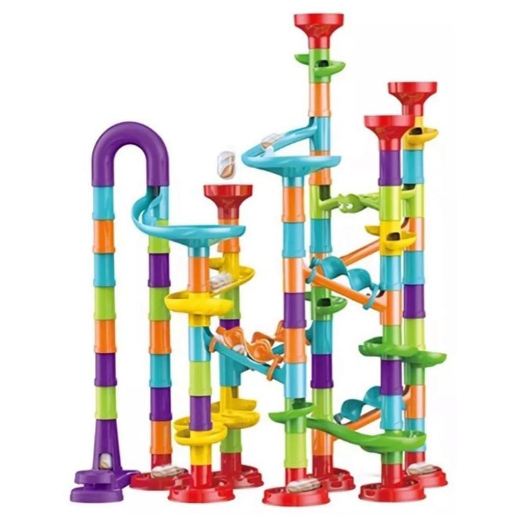 113pcs Track Blocks Game Set Improve Fine Motor Skill DIY Ball Maze Track Blocks Toy