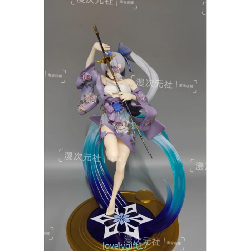 Genshin Impact Kamisato Ayaka Anime Figure PVC Model Statue Doll Toys No Box