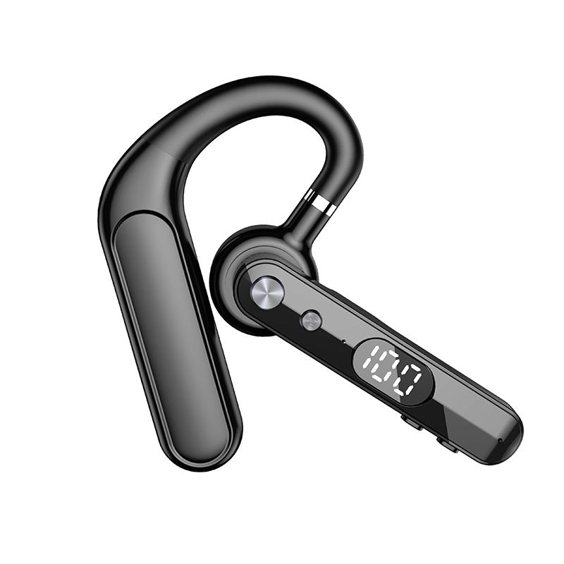 Business Bluetooth Headset ENC Noise Cancel Microphone 16.2MM Speaker Earphones Digital Display 40 Hours Call  Time Low Latency Headphone