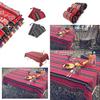 Premium Abstract Outdoor Picnic Tablecloth With Tribal Native American Print 43 X 55 Inches