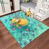 Japanese P0kem0n Theme Psyduck Printed Carpet Rugs for Living Room Bedroom Dining Office Sofa Non-Slip Large Decor Mat Potdemiel