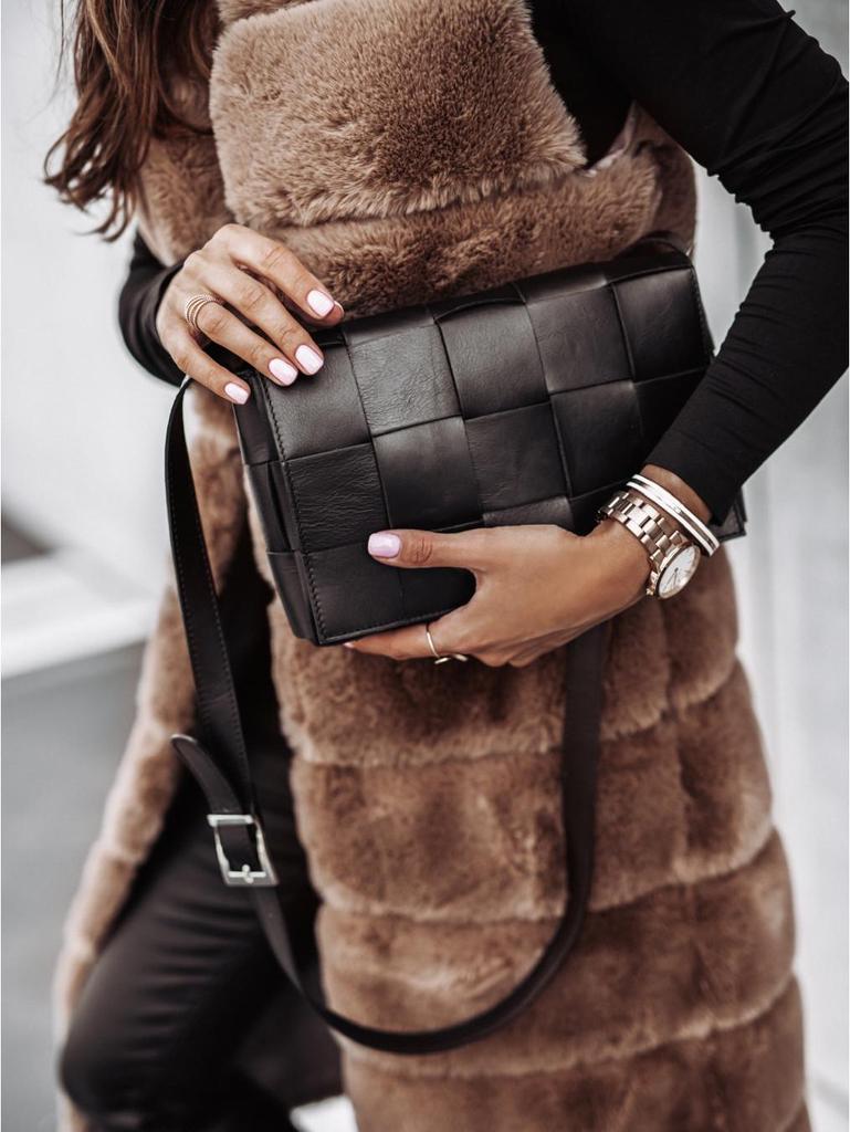 2023 Autumn/Winter Long Round Neck Fur Vest Coat