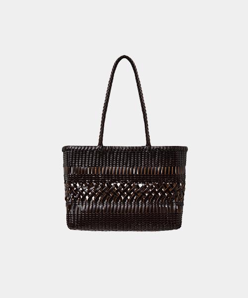 Demaker Plait Two Shoulder Bag-Deep Brown