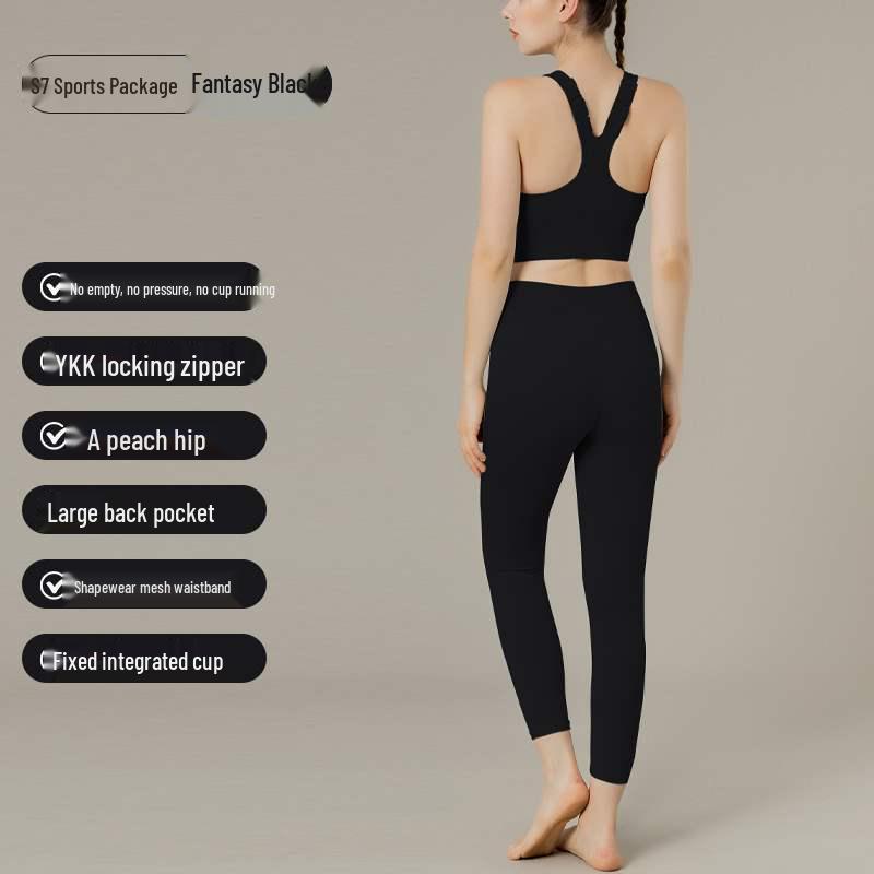 

Регулируемый спортивный бюстгальтер с защитой от ударов: Топ для йоги и бега большого размера для женщин - Коллекция весна/лето с присборенными бретелями XL (YKK Zipper)