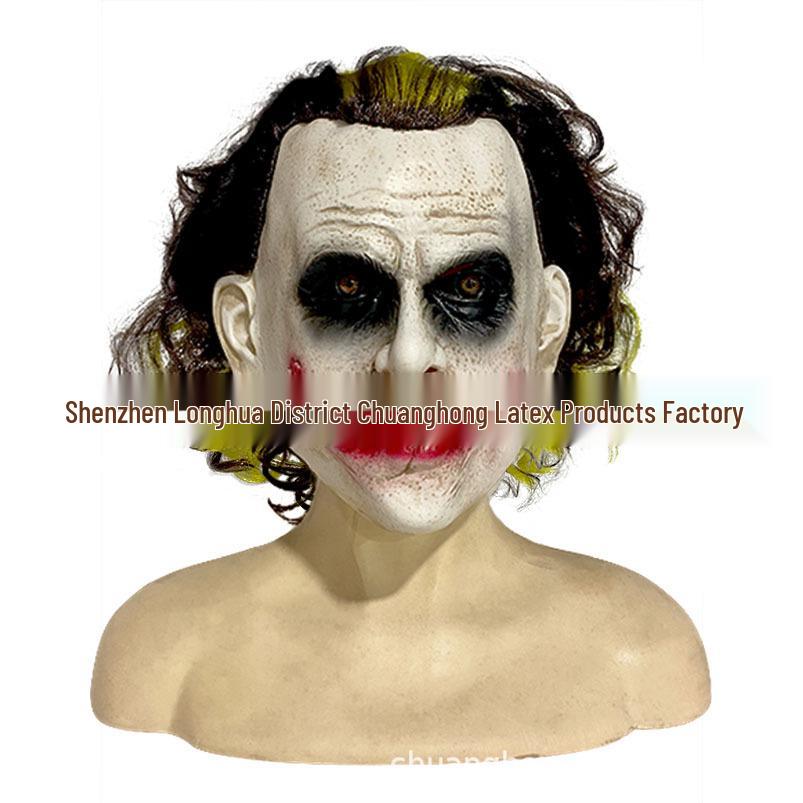 2024 Dark Knight Joker Gotham City Latex Halloween Mask
