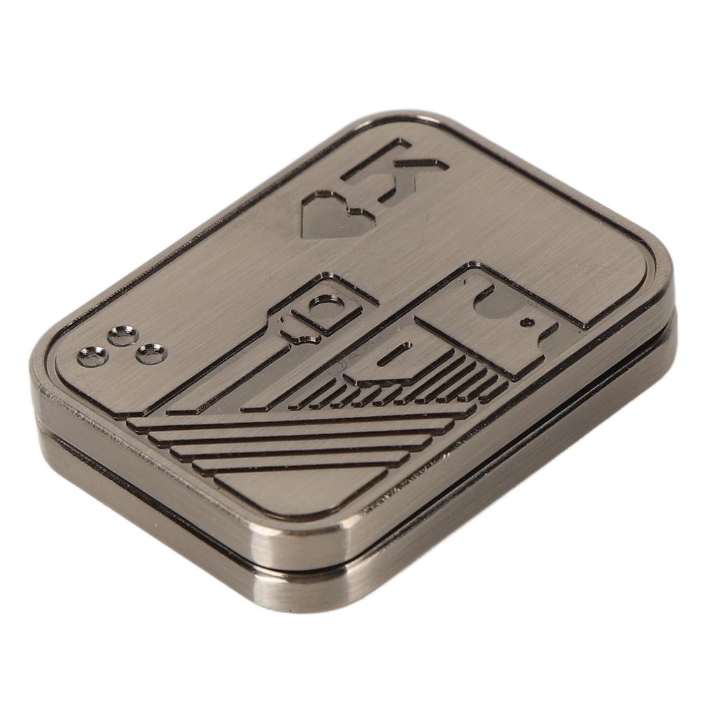 Poker Push Slider Toy Mini Ergonomic Stress Relief Reduce Pressure Metal Slider Toy for ADHD Adult