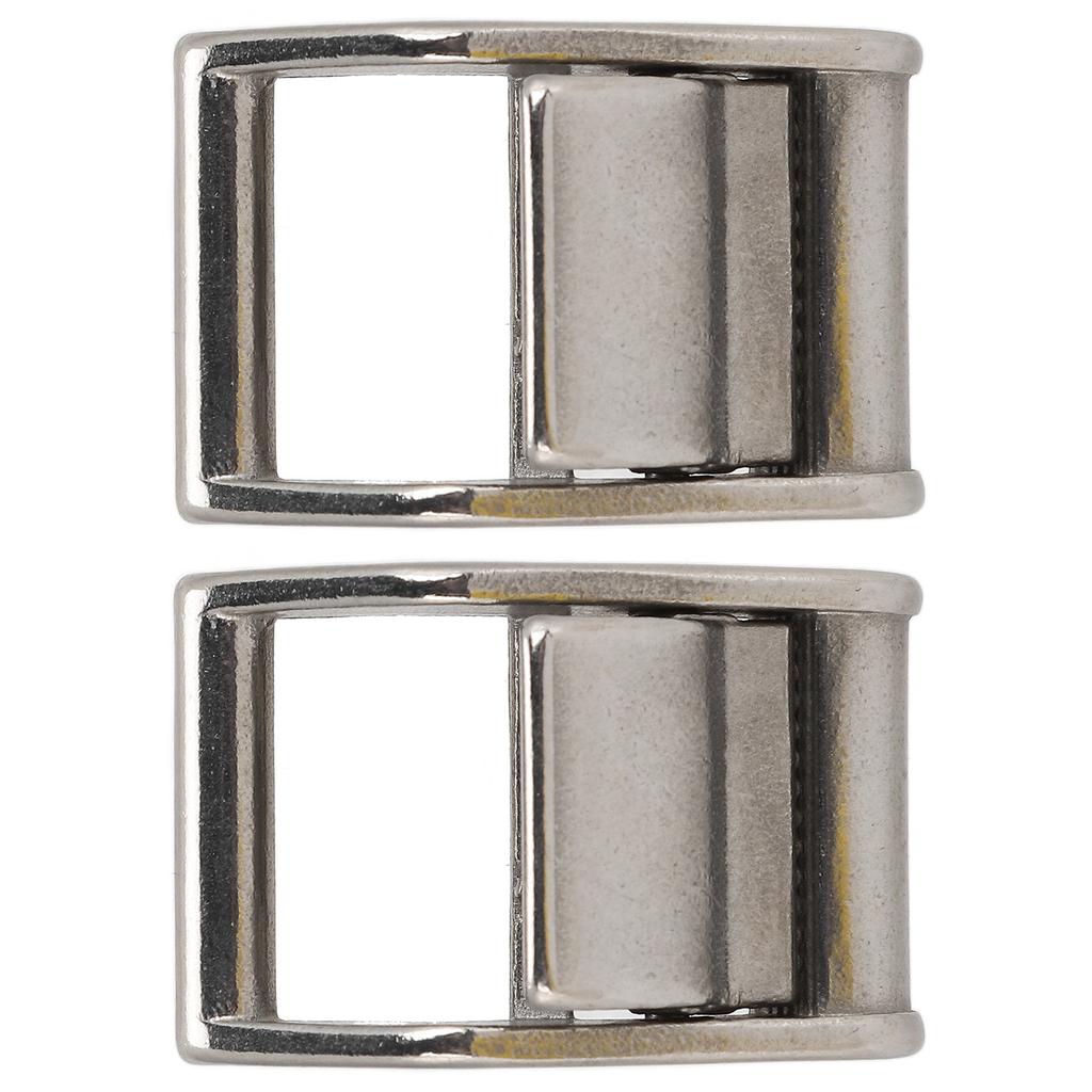2 st. Spännen med kamflik 316 Rostfritt stål Kraftig Press Spännband Surrning Last 27 mm