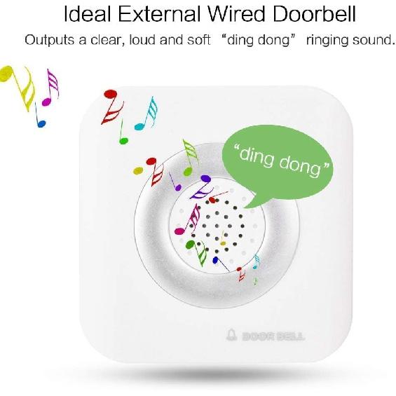 Проводной дверной звонок, 12 В, офисный, домашний, система контроля доступа, безопасности, проводной дверной звонок, мелодия для домашнего использования