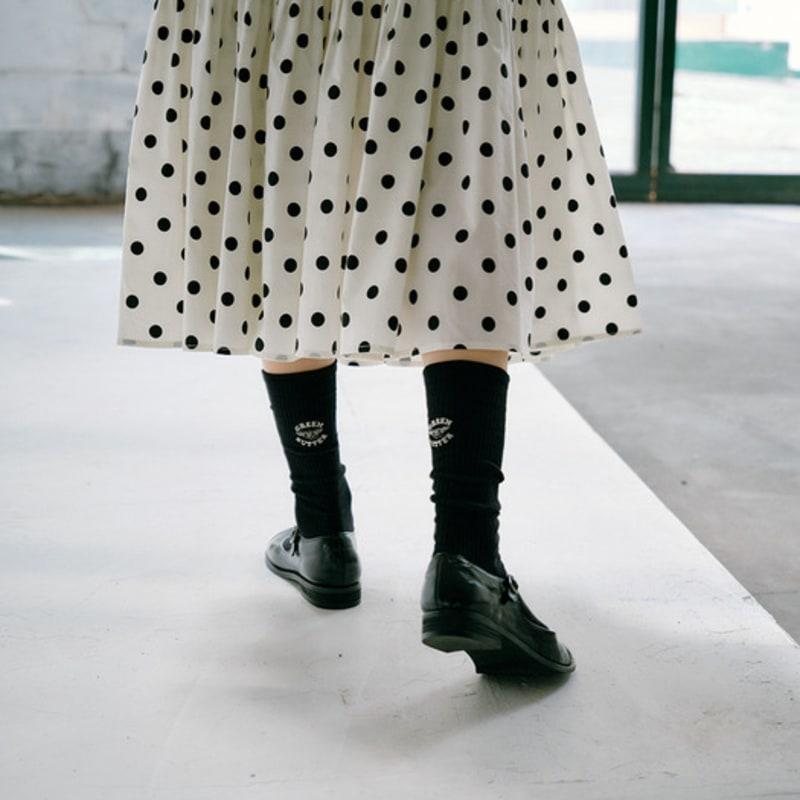 GREENBUTTER Loose Top Socks (Black)