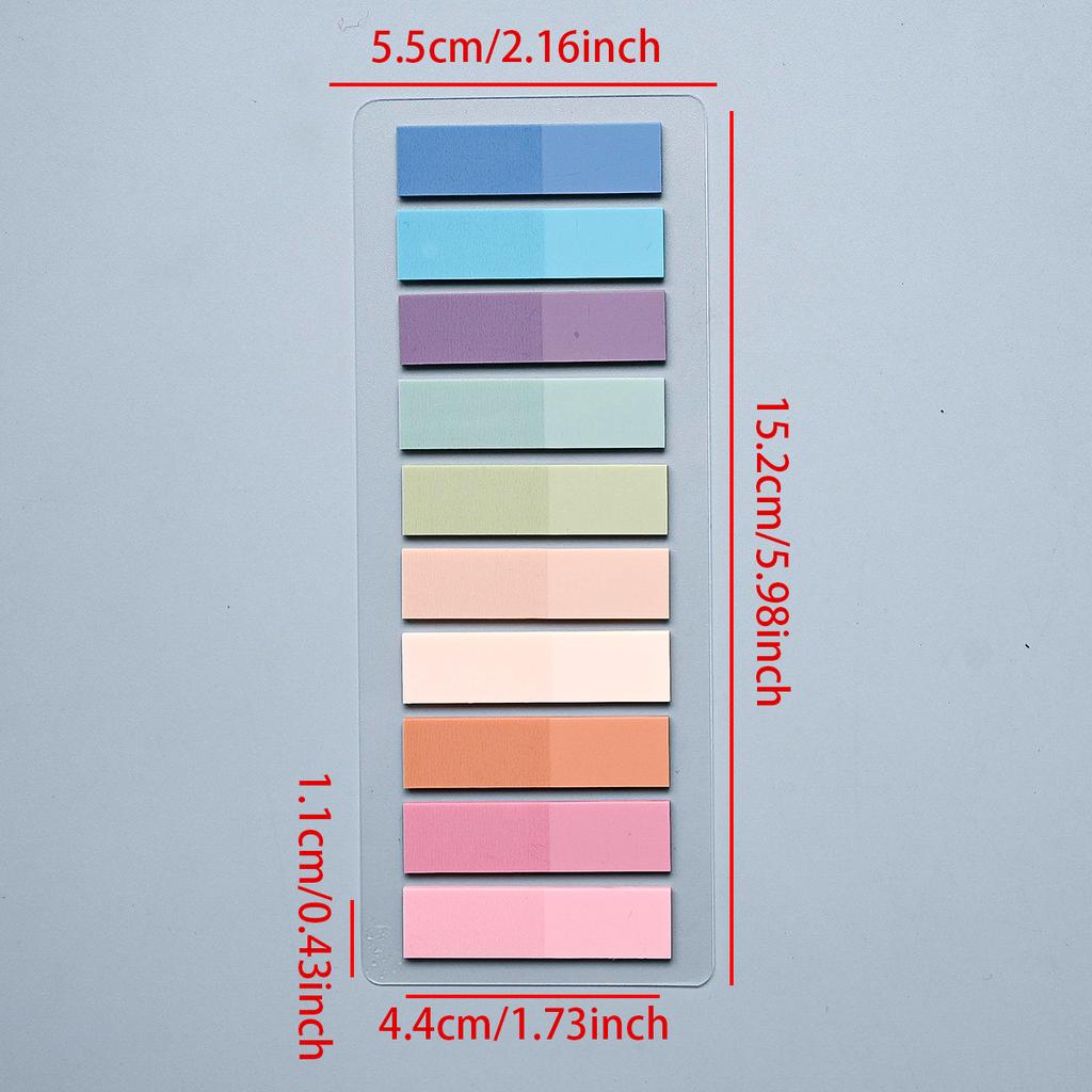 200-4200Pcs Transparent Colorful Index Creative Memo Pads Office School Stationery Self-Adhesive Stickers Sticky Note Pads