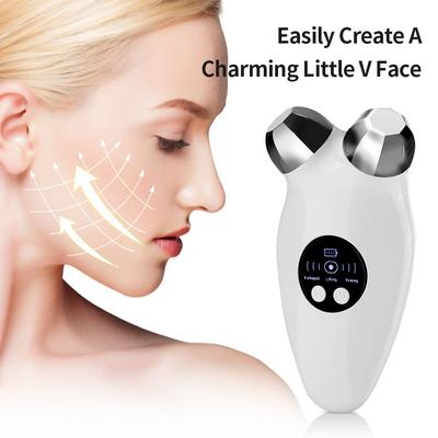 Electric Facial Massager Microcurrent Roller V Face Instrument Face Lifting Skin Rejuvenation Double Chin Remover Anti Wrikle