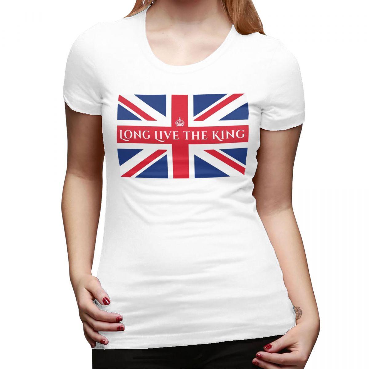 

Union Jack Flag Of The UK United Kingdom British TShirt for Women Crew Neck Streetwear T Shirts Womens Tees Short Clothes Tops S