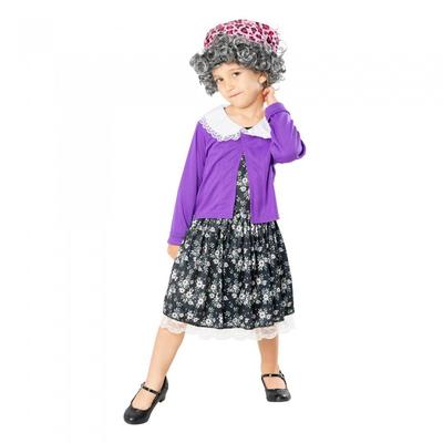 Girls Little Old Lady Costume