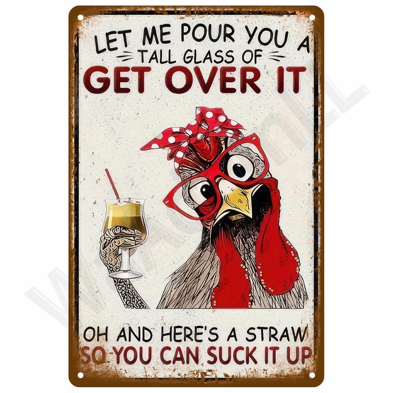 Retro Metal Sign Wall Art Mural Aesthetic Room Home Decor Items Poster Vintage Metal Plate Garage Decoration Tin Sign Plates Bar