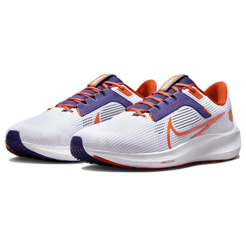 Nike Air Zoom Pegasus 40 Clemson Pánské tenisky Bílá Nová orchidej Univerzitní oranžová DZ5966-100